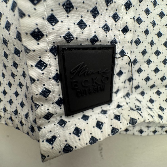 Marc Ecko Black and White Geometric Shirt - Picture 4 of 9